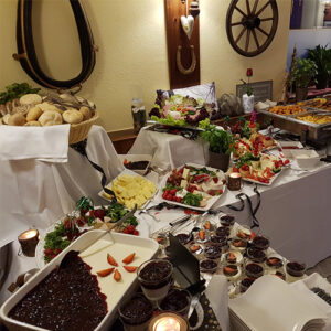 Umfangreiches Buffet
