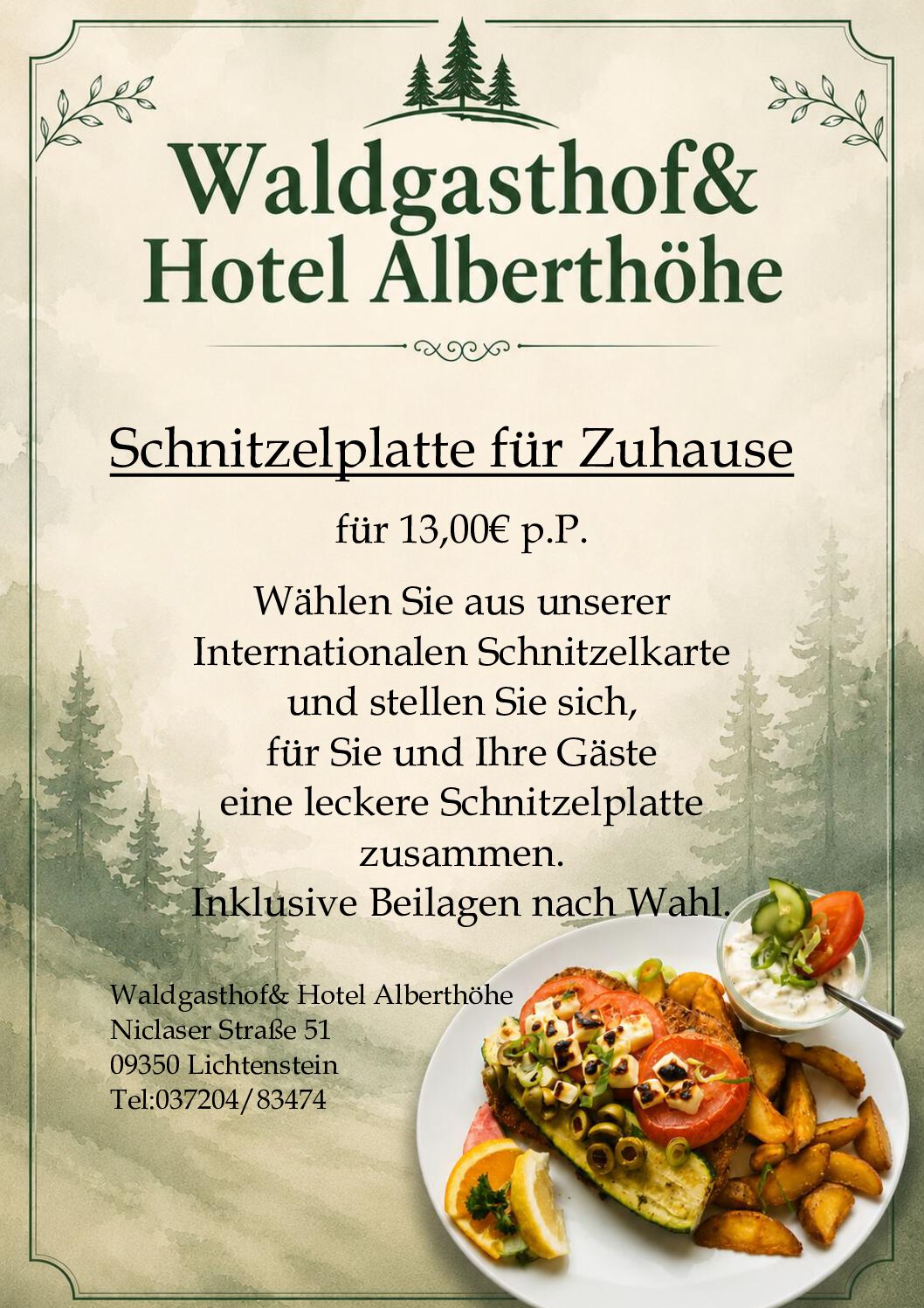 Schnitzelplatte Für Zuhause